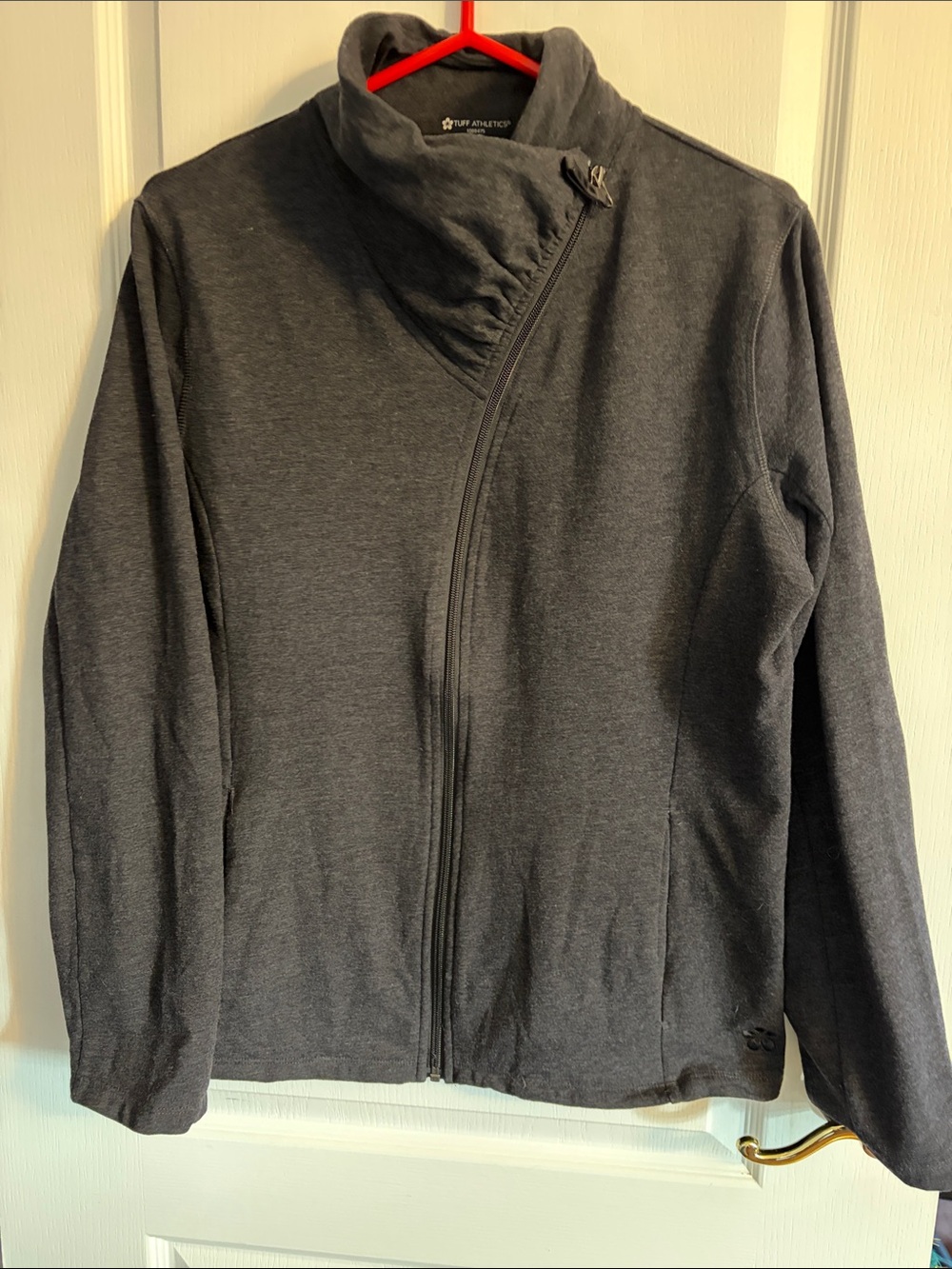 Tuff Athletics Charcoal Asymmetric Zip Jacket Women’s